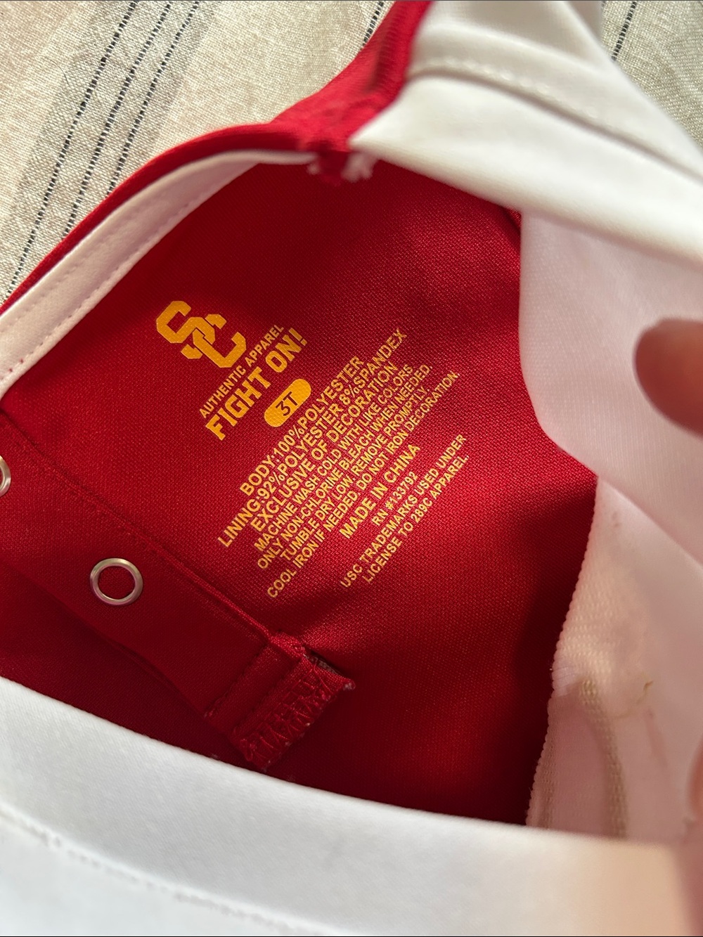 USC 3T Red & White Cheerleader Dress - Picture 3 of 3